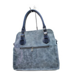 Синя дамска чанта, естествена кожа - удобство и стил за вашето ежедневие N 100014149