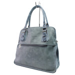 Синя дамска чанта, естествена кожа - удобство и стил за вашето ежедневие N 100014148