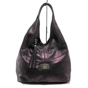 Винена дамска чанта, естествена кожа - удобство и стил за вашето ежедневие N 100014423