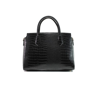 Черна дамска чанта, здрава еко-кожа - елегантен стил за вашето ежедневие N 100014606