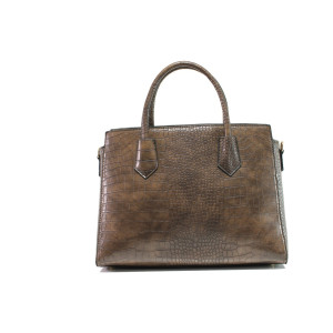 Кафява дамска чанта, здрава еко-кожа - елегантен стил за вашето ежедневие N 100014608