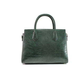 Зелена дамска чанта, здрава еко-кожа - елегантен стил за вашето ежедневие N 100014605