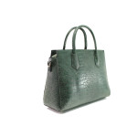 Зелена дамска чанта, здрава еко-кожа - елегантен стил за вашето ежедневие N 100014605
