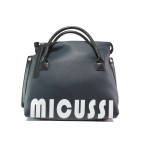 Тъмносиня дамска чанта, здрава еко-кожа - удобство и стил за вашето ежедневие N 100014616