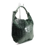 Зелена дамска чанта, естествена кожа - удобство и стил за вашето ежедневие N 100014627