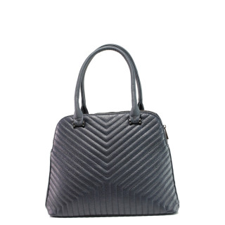Тъмносиня дамска чанта, здрава еко-кожа - елегантен стил за вашето ежедневие N 100014615