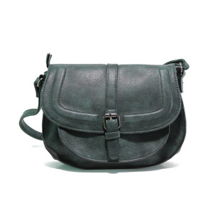 Зелена дамска чанта, здрава еко-кожа - спортен стил за вашето ежедневие N 100014620