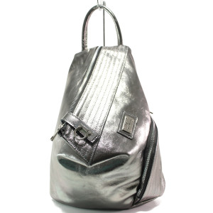 Сребриста раница, естествена кожа - удобство и стил за вашето ежедневие N 100014844