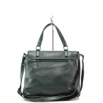 Зелена дамска чанта, здрава еко-кожа - удобство и стил за вашето ежедневие N 100014918