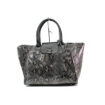 Сива дамска чанта, здрава еко-кожа - удобство и стил за вашето ежедневие N 100014913