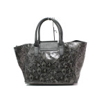 Сива дамска чанта, здрава еко-кожа - удобство и стил за вашето ежедневие N 100014913
