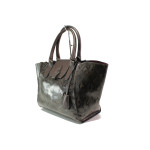 Кафява дамска чанта, здрава еко-кожа - удобство и стил за вашето ежедневие N 100014914