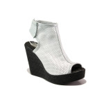Анатомични бели летни дамски боти, естествена кожа - ежедневни обувки за пролетта и лятото N 100014015