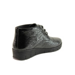 Черни вид обувки, лачена естествена кожа - ежедневни обувки за есента и зимата N 100014352