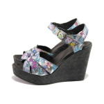 Всички цветове дамски сандали, естествена кожа - ежедневни обувки за пролетта и лятото N 100014208