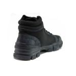Черни дамски боти, качествен еко-велур - ежедневни обувки за есента и зимата N 100014459