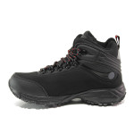 Черни юношески боти, текстилна материя - ежедневни обувки за есента и зимата N 100014577