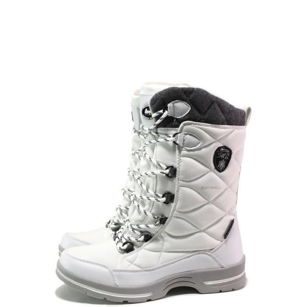 Бели юношески апрески, текстилна материя - ежедневни обувки за есента и зимата N 100014871