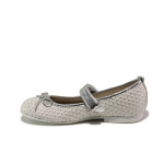 Анатомични бели детски обувки, здрава еко-кожа - ежедневни обувки за пролетта и лятото N 100013907