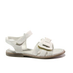 Анатомични бели детски сандали, здрава еко-кожа - ежедневни обувки за пролетта и лятото N 100014181
