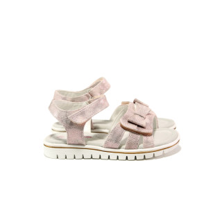 Анатомични розови детски сандали, здрава еко-кожа - ежедневни обувки за пролетта и лятото N 100014184