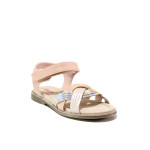 Анатомични розови детски сандали, здрава еко-кожа - ежедневни обувки за пролетта и лятото N 100014179