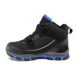 Черни детски боти, текстилна материя - ежедневни обувки за есента и зимата N 100014580