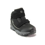 Черни детски боти, текстилна материя - ежедневни обувки за есента и зимата N 100014581