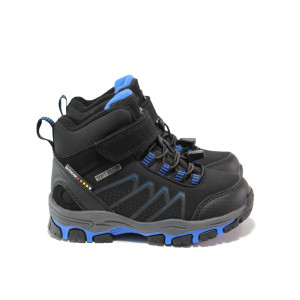 Черни детски боти, текстилна материя - ежедневни обувки за есента и зимата N 100014582