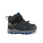 Черни детски боти, текстилна материя - ежедневни обувки за есента и зимата N 100014582