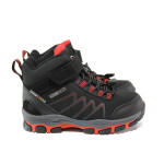 Черни детски боти, текстилна материя - ежедневни обувки за есента и зимата N 100014583