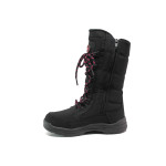 Черни детски ботушки, текстилна материя - ежедневни обувки за есента и зимата N 100014866