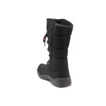 Черни детски ботушки, текстилна материя - ежедневни обувки за есента и зимата N 100014866