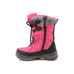 Розови детски ботушки, текстилна материя - ежедневни обувки за есента и зимата N 100014865