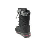 Черни детски ботушки, текстилна материя - ежедневни обувки за есента и зимата N 100014868
