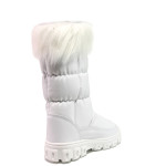 Бели детски ботушки, здрава еко-кожа - ежедневни обувки за есента и зимата N 100014931