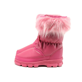 Розови детски ботушки, здрава еко-кожа - ежедневни обувки за есента и зимата N 100014928