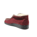 Винени анатомични домашни чехли, текстилна материя - равни обувки за есента и зимата N 100014688