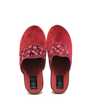 Винени домашни чехли, текстилна материя - равни обувки за есента и зимата N 100014692