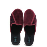 Винени домашни чехли, текстилна материя - равни обувки за есента и зимата N 100014693