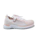 Бели дамски маратонки, текстилна материя - спортни обувки за пролетта и лятото N 100013726