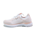 Бели дамски маратонки, текстилна материя - спортни обувки за пролетта и лятото N 100013726