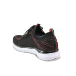 Черни дамски маратонки, текстилна материя - спортни обувки за пролетта и лятото N 100013727