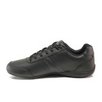 Черни мъжки спортни обувки, здрава еко-кожа - спортни обувки за пролетта и лятото N 100013704