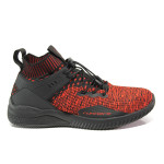 Червени мъжки спортни обувки, текстилна материя - спортни обувки за пролетта и лятото N 100013701