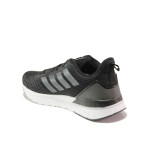 Черни мъжки спортни обувки, текстилна материя - спортни обувки за пролетта и лятото N 100013707