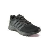 Черни мъжки спортни обувки, текстилна материя - спортни обувки за пролетта и лятото N 100013705
