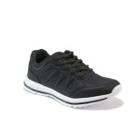 Черни дамски маратонки, текстилна материя - спортни обувки за пролетта и лятото N 100013734