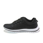 Черни дамски маратонки, текстилна материя - спортни обувки за пролетта и лятото N 100013734