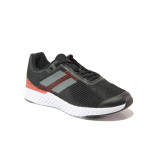 Черни тинейджърски маратонки, текстилна материя - спортни обувки за пролетта и лятото N 100013800